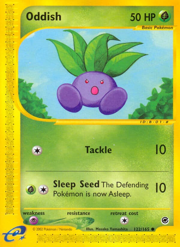 Oddish — Expedition Pokémon card