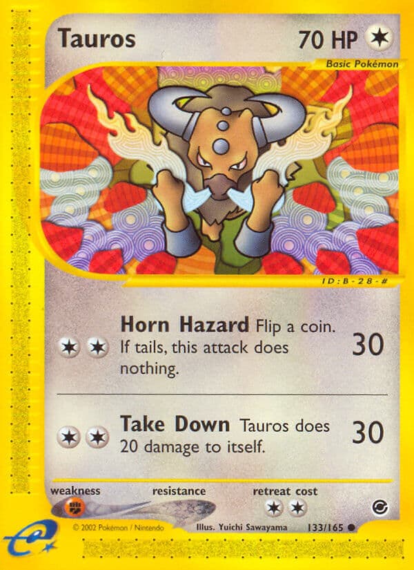 Tauros — Expedition Pokémon card