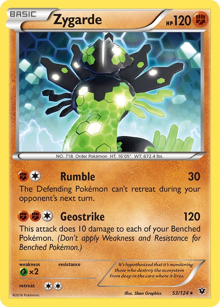 Zygarde — Fates Collide Pokémon card