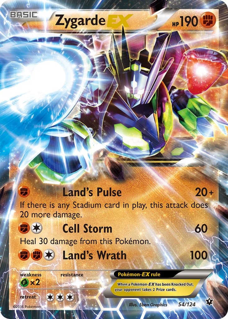 Zygarde Ex — Fates Collide Pokémon card