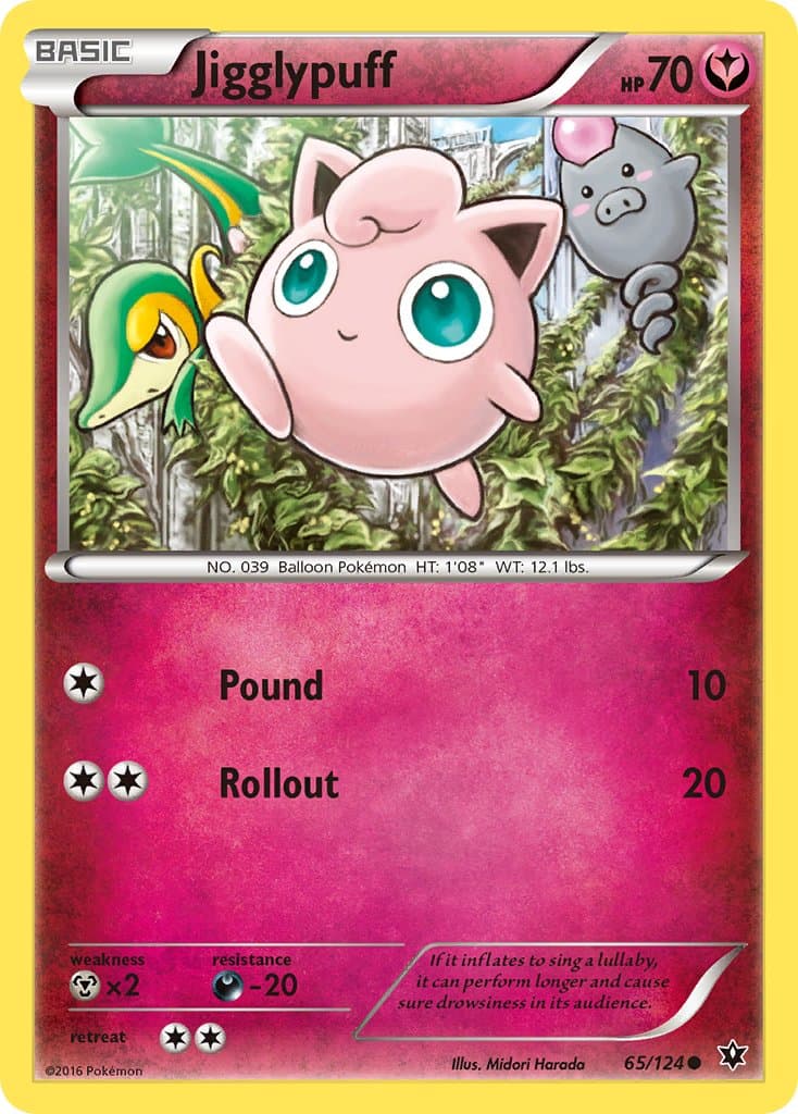 Jigglypuff — Fates Collide Pokémon card
