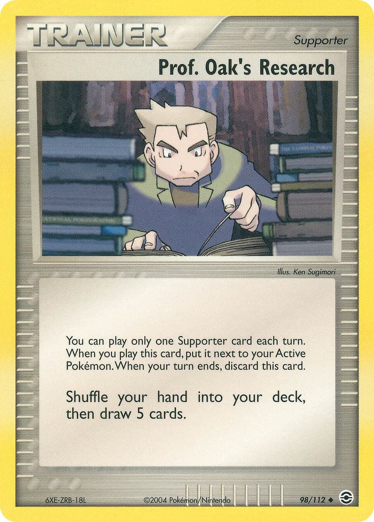 Prof Oaks Research — Firered Leafgreen Pokémon card