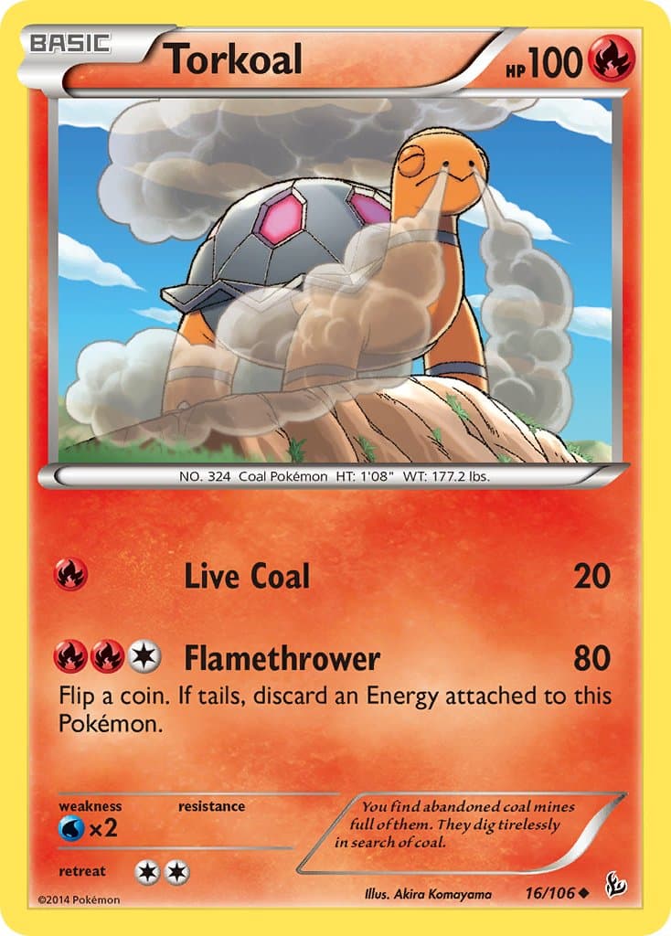 Torkoal — Flashfire Pokémon card