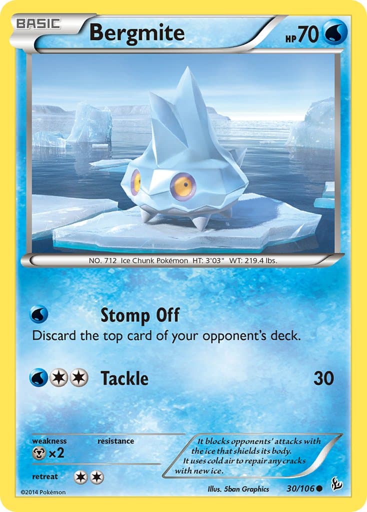 Bergmite — Flashfire Pokémon card