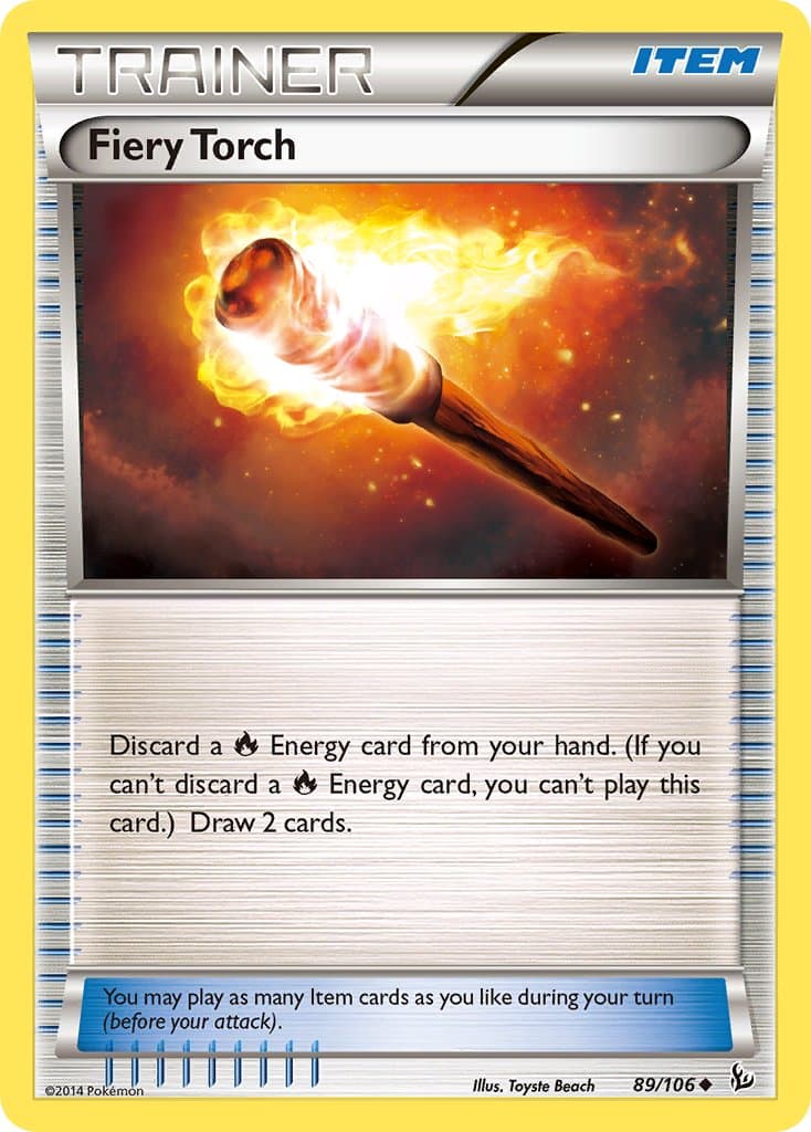 Fiery Torch — Flashfire Pokémon card