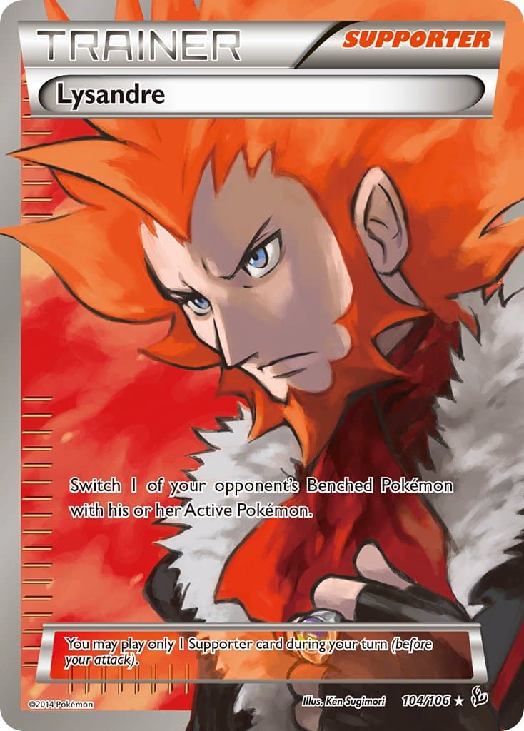 Lysandre — Flashfire Pokémon card