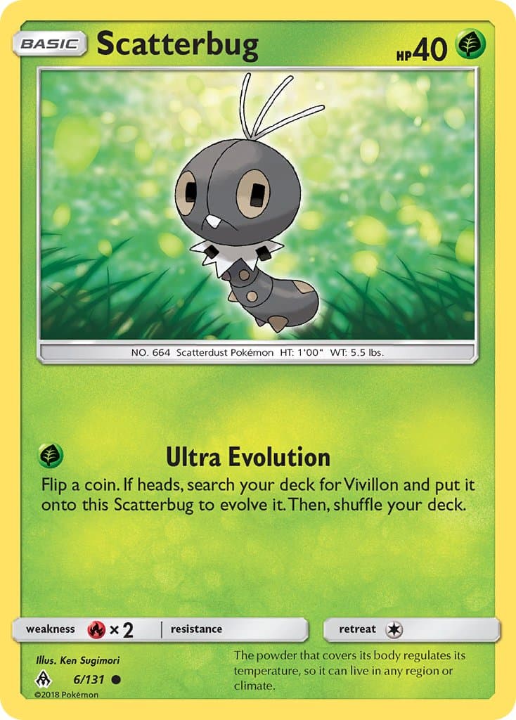 Scatterbug — Forbidden Light Pokémon card