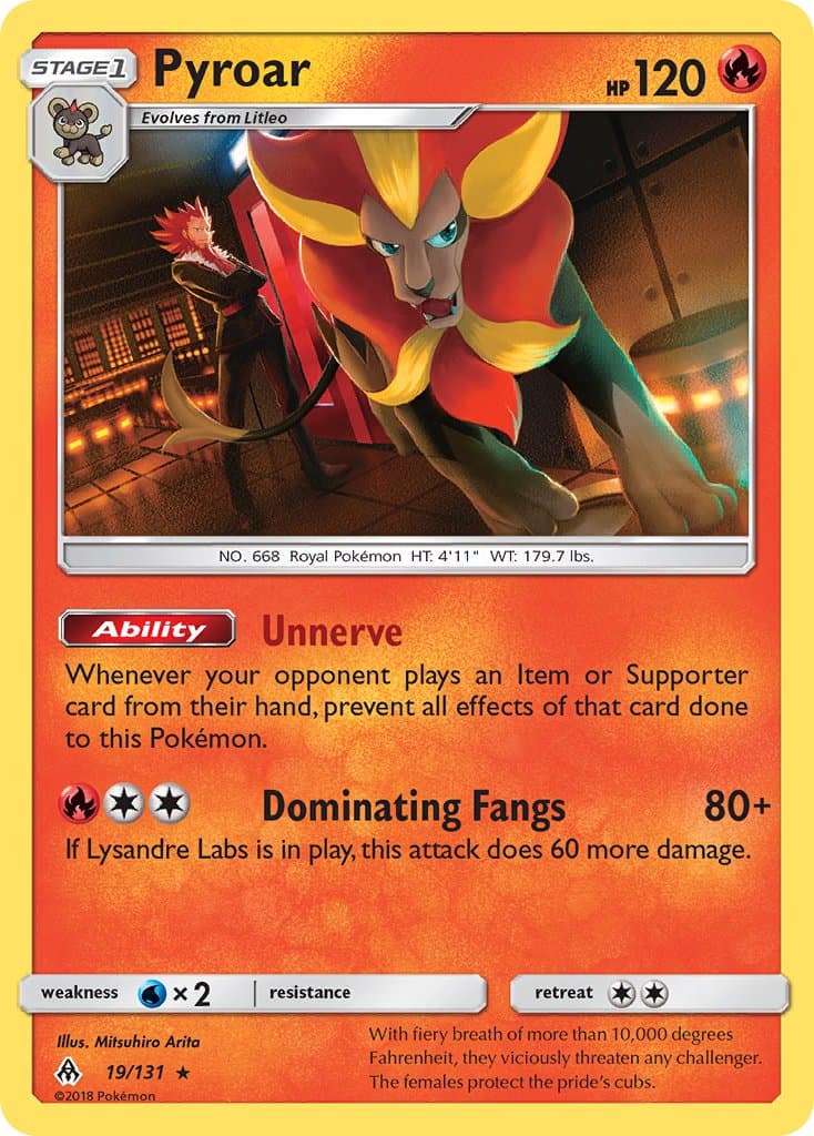 Pyroar — Forbidden Light