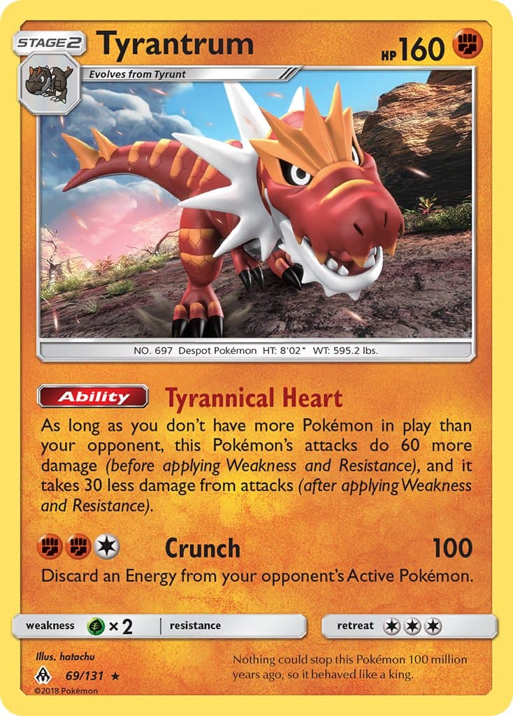 Tyrantrum — Forbidden Light Pokémon card