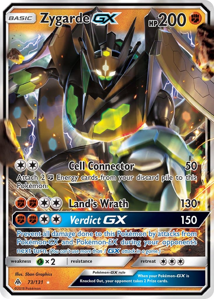 Zygarde Gx — Forbidden Light Pokémon card