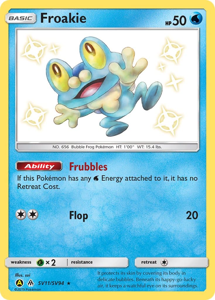 Froakie Yaa 011ya — Forbidden Light Pokémon card
