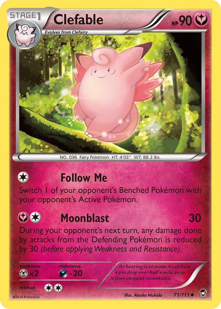 Clefable — Furious Fists Pokémon card