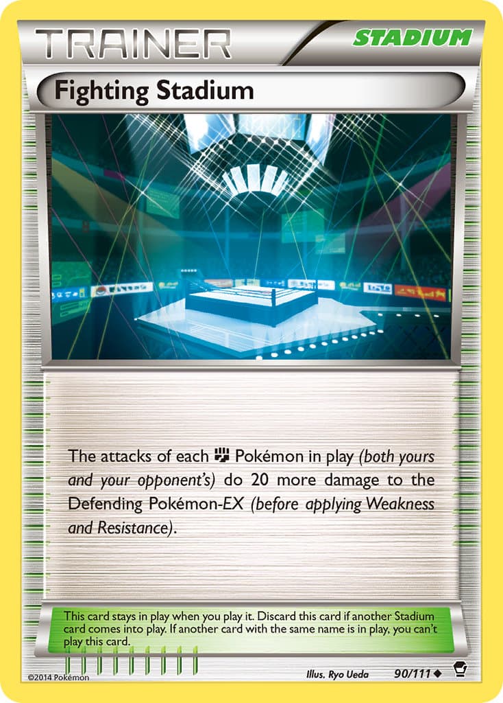 Fighting Stadium — Furious Fists Pokémon card