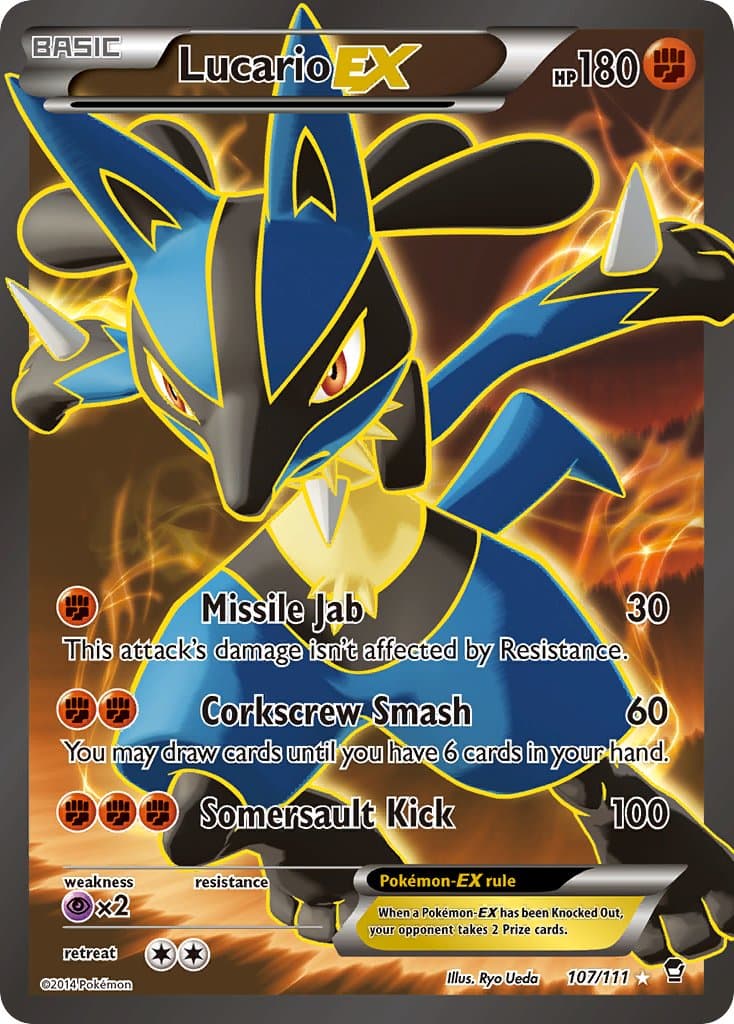 Lucario Ex — Furious Fists Pokémon card