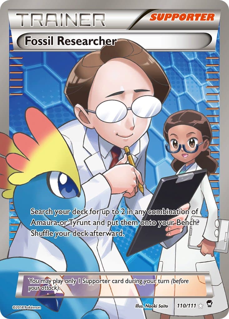 Fossil Researcher — Furious Fists Pokémon card
