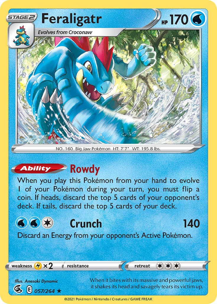Feraligatr — Fusion Strike Pokémon card