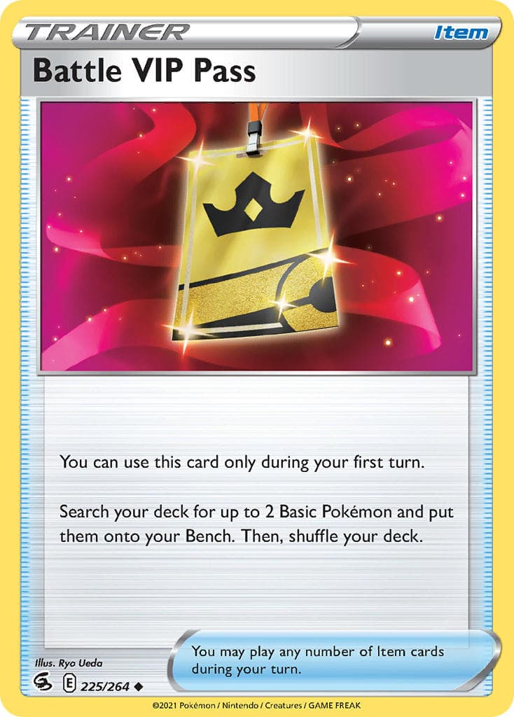 Battle Vip Pass — Fusion Strike Pokémon card