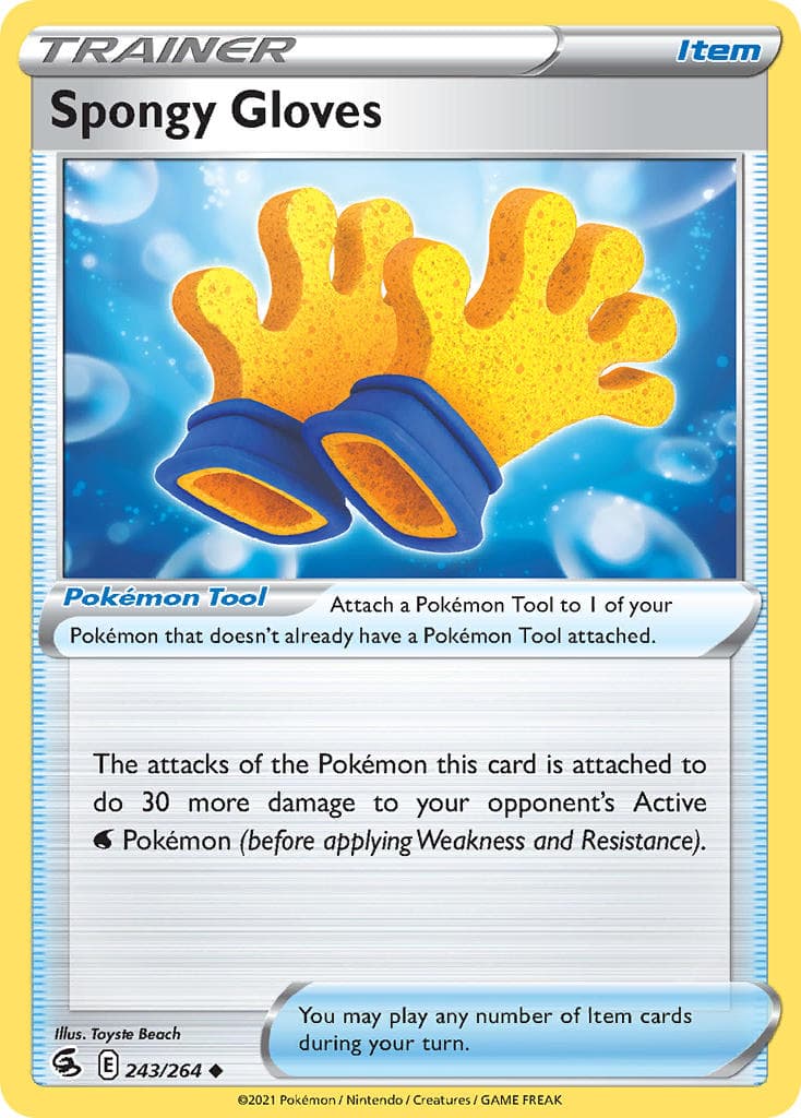 Spongy Gloves — Fusion Strike Pokémon card