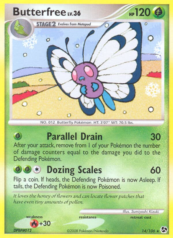 Butterfree — Great Encounters Pokémon card