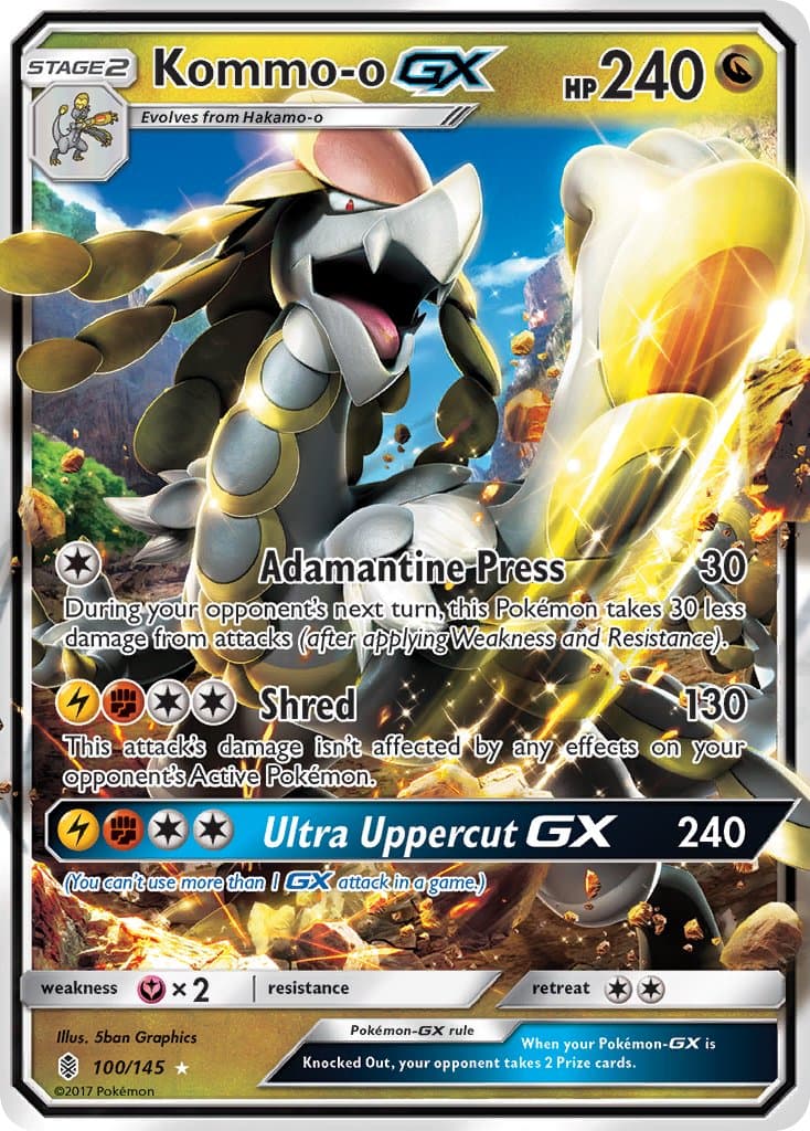 Kommo O Gx — Guardians Rising Pokémon card