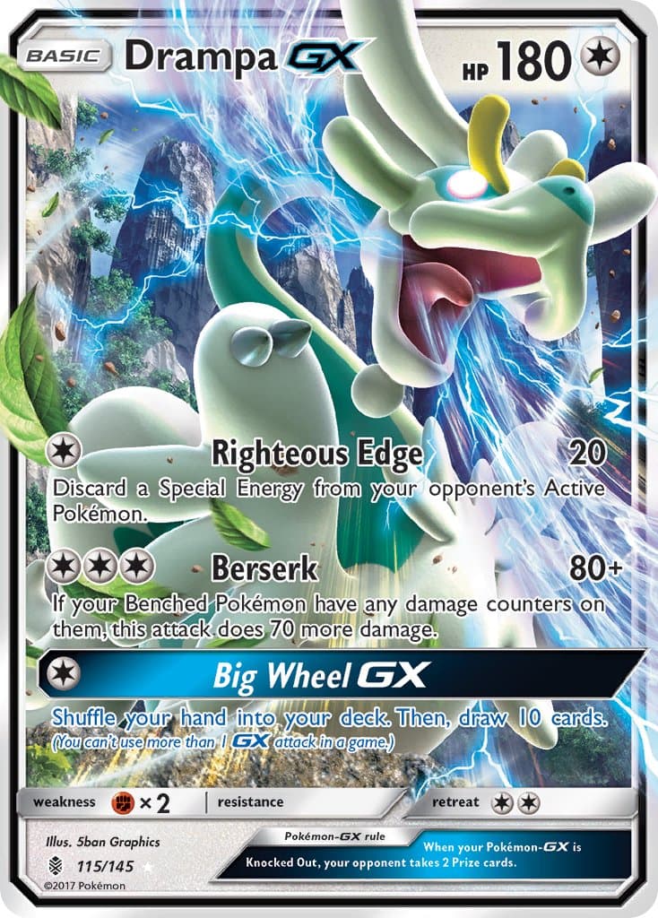 Drampa Gx — Guardians Rising Pokémon card