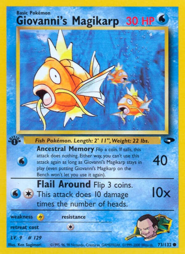 Giovannis Magikarp — Gym Challenge Pokémon card