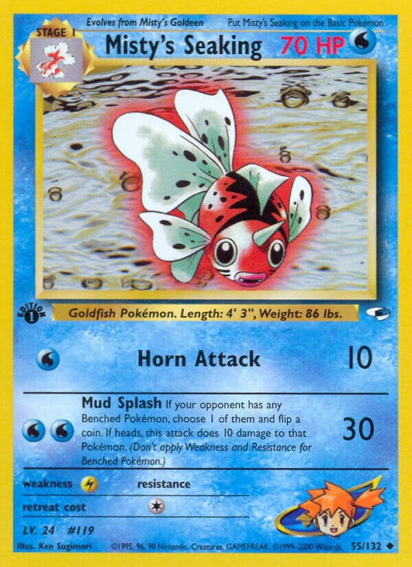 Mistys Seaking — Gym Heroes Pokémon card