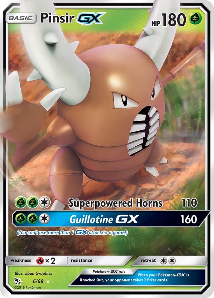 Pinsir Gx — Hidden Fates Pokémon card