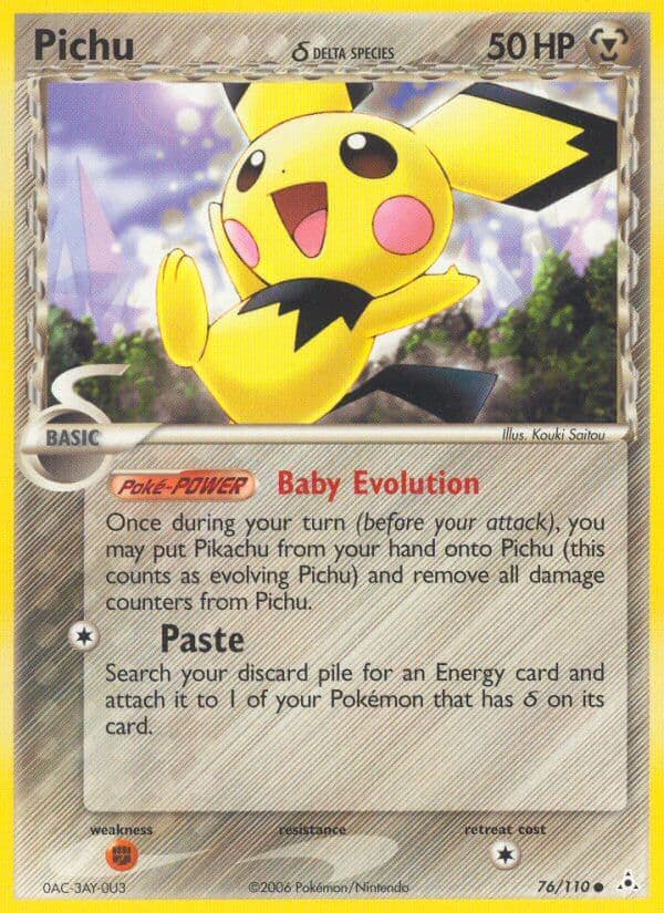 Pichu Delta — Holon Phantoms Pokémon card