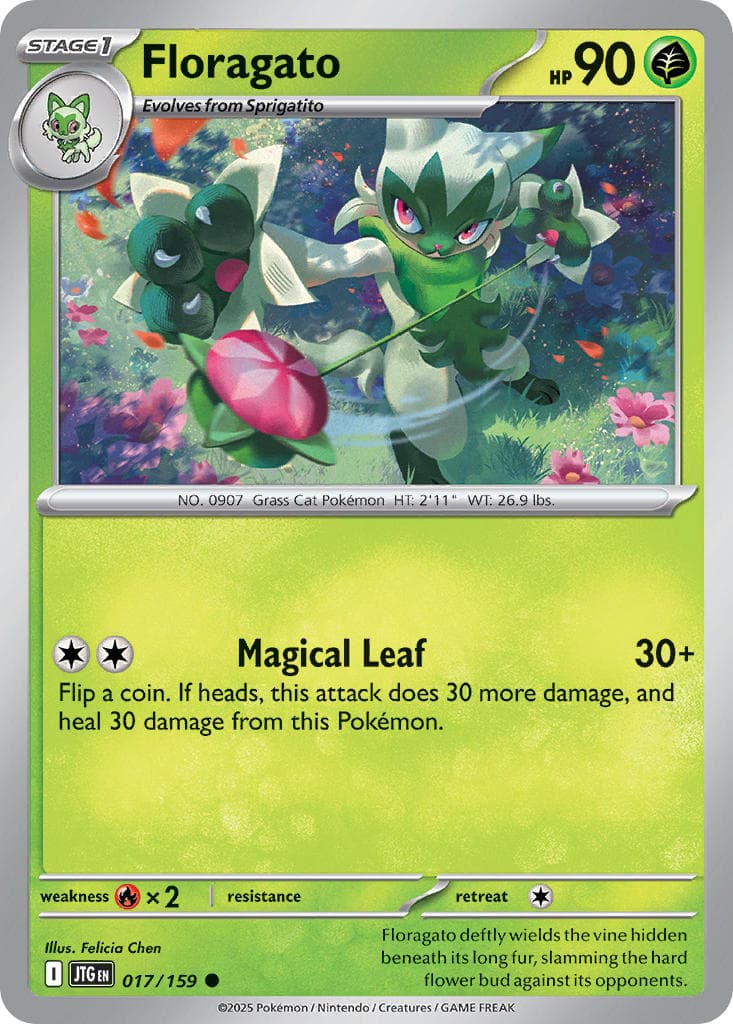 Floragato — Journey Together Pokémon card