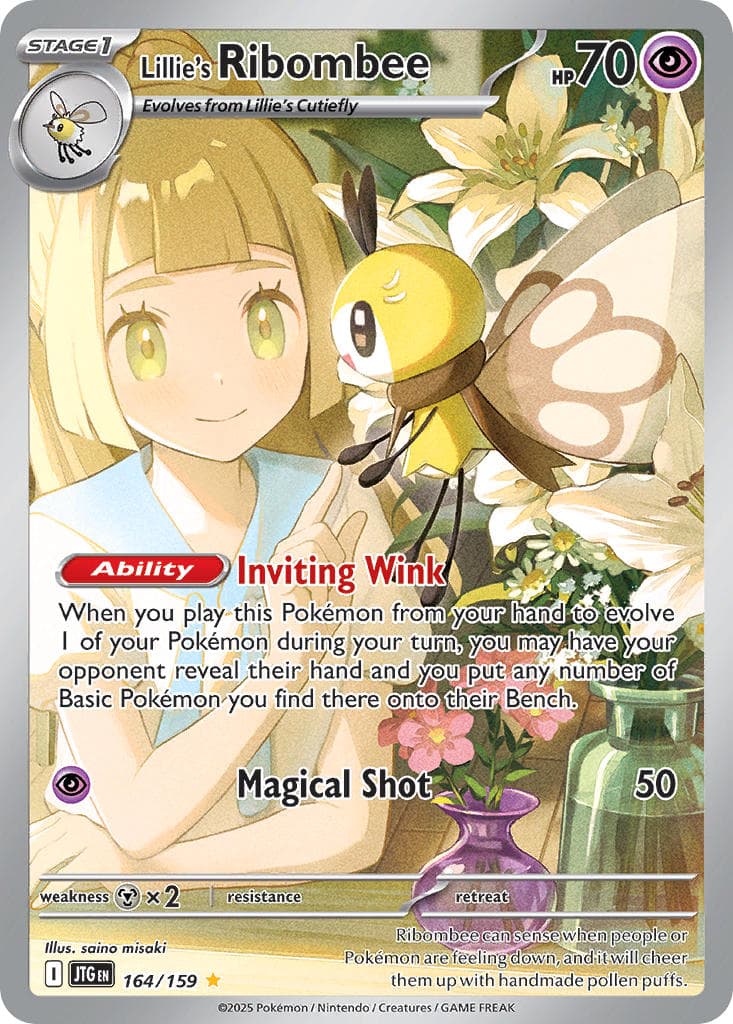 Lillie's Ribombee — Journey Together Pokémon card