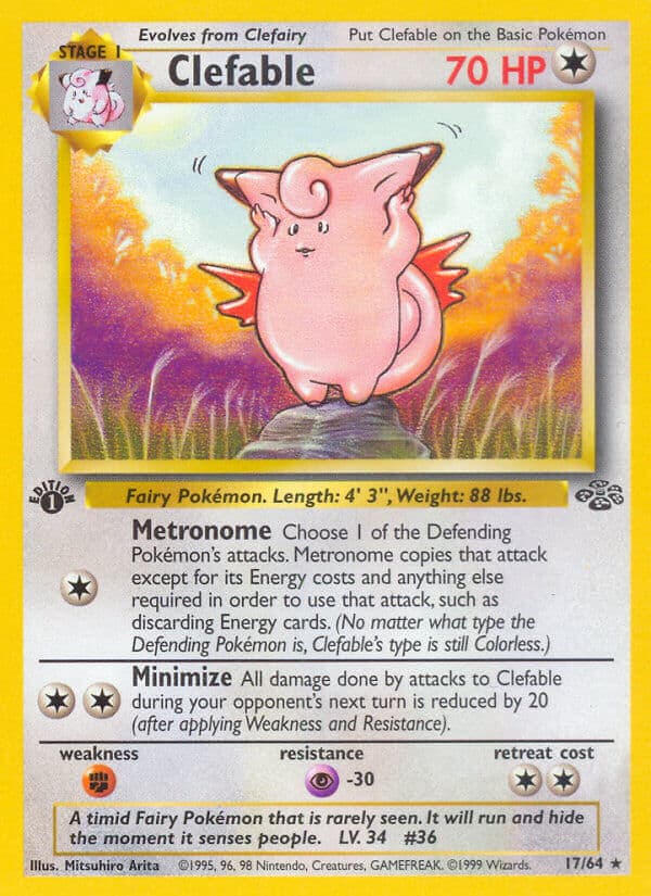 Clefable — Jungle Pokémon card