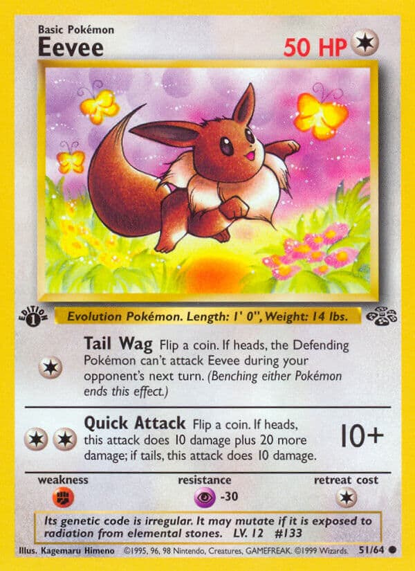 Eevee — Jungle Pokémon card