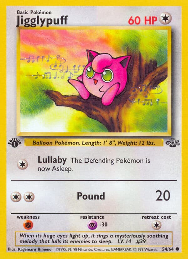 Jigglypuff — Jungle Pokémon card