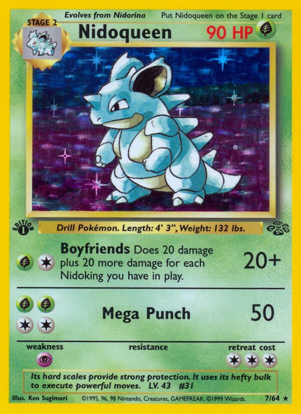 Nidoqueen — Jungle Pokémon card