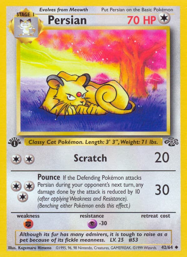 Persian — Jungle Pokémon card