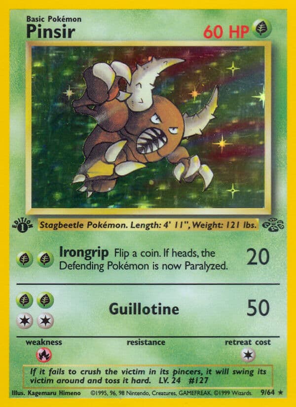 Pinsir — Jungle Pokémon card