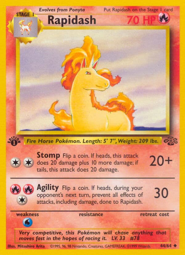 Rapidash — Jungle Pokémon card