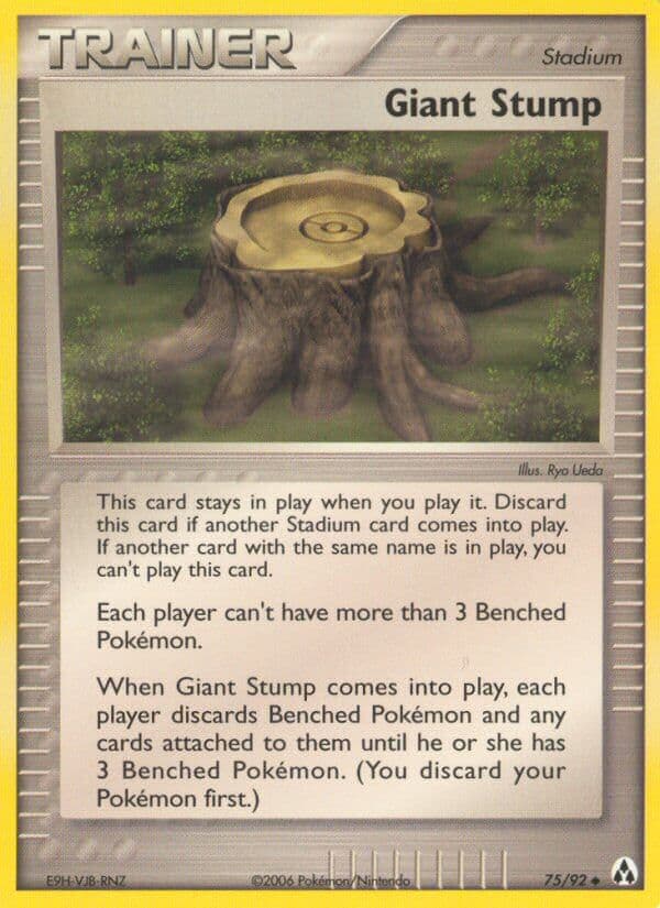 Giant Stump — Legend Maker Pokémon card