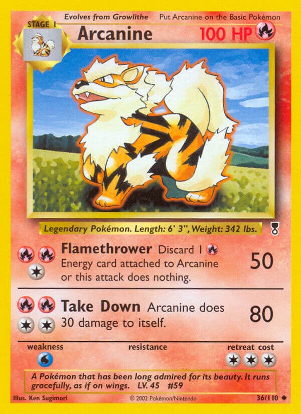 Arcanine — Legendary Collection Pokémon card