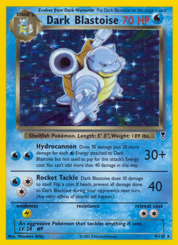 Dark Blastoise — Legendary Collection Pokémon card