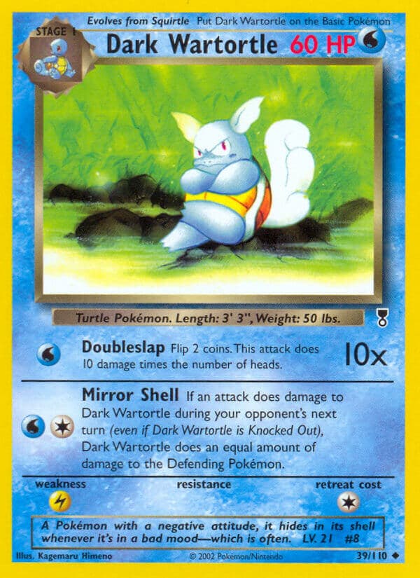 Dark Wartortle — Legendary Collection Pokémon card