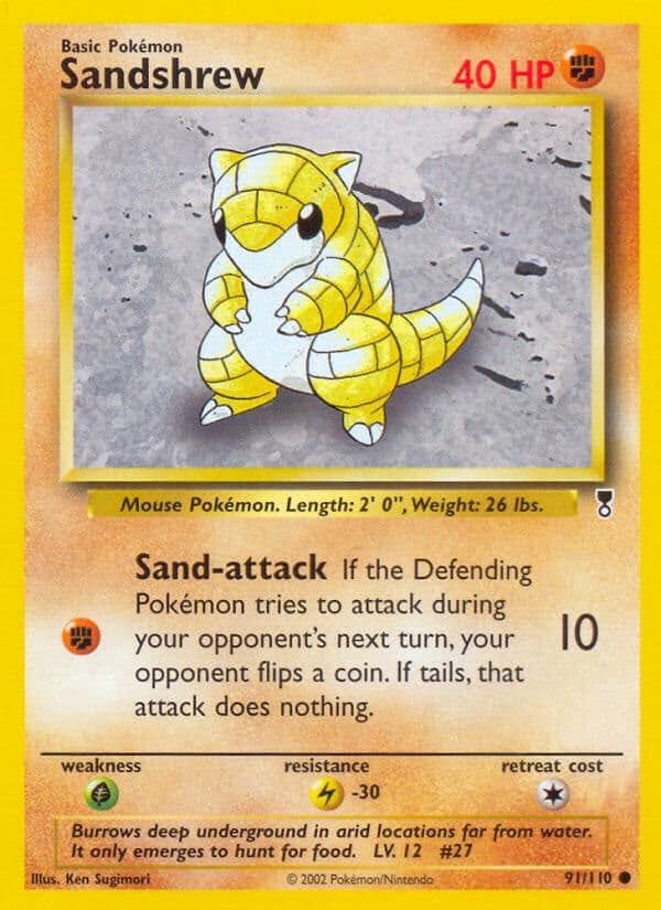 Sandshrew — Legendary Collection Pokémon card