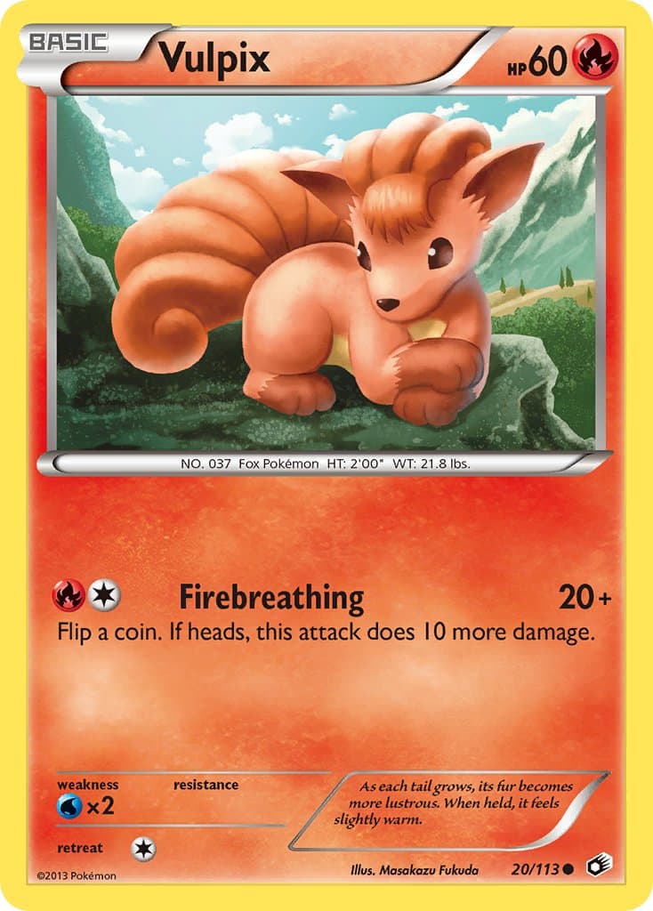 Vulpix — Legendary Treasures Pokémon card