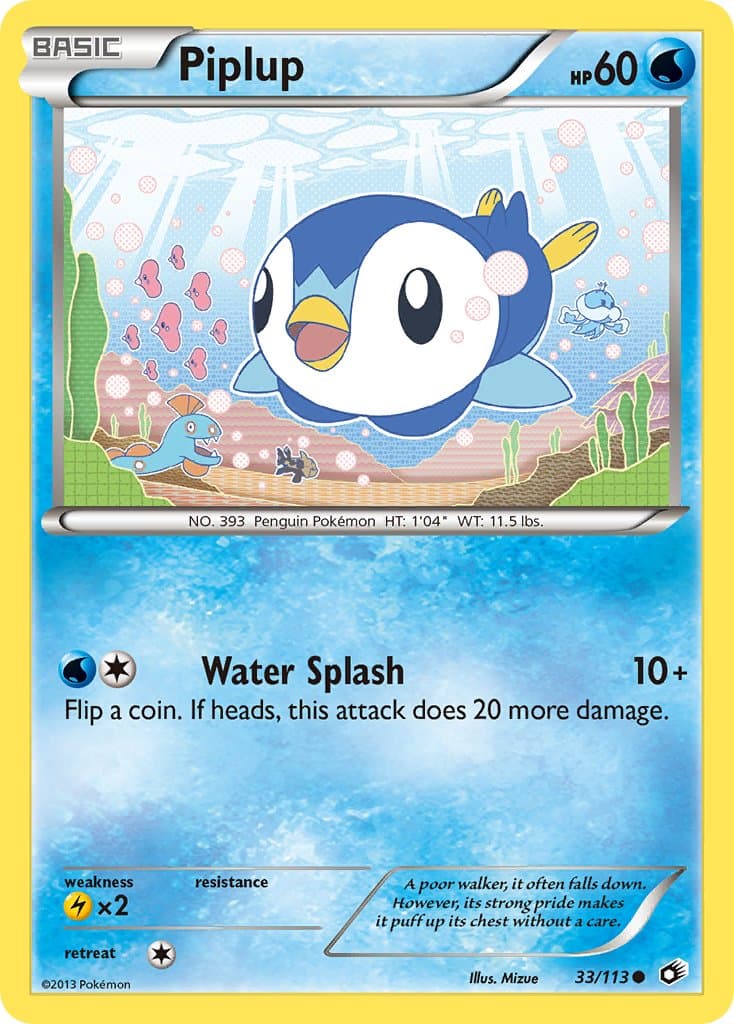 Piplup — Legendary Treasures Pokémon card