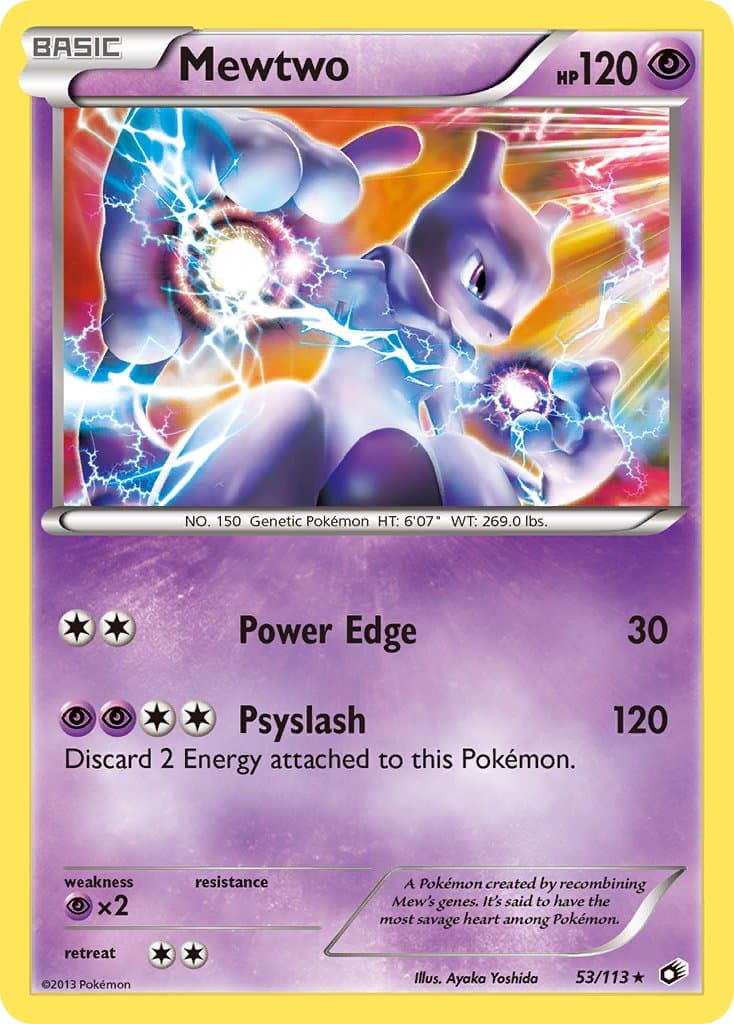 Mewtwo — Legendary Treasures Pokémon card