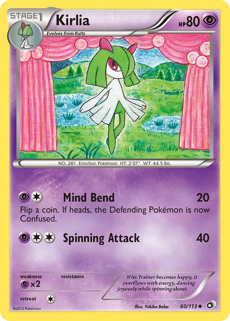 Kirlia — Legendary Treasures Pokémon card