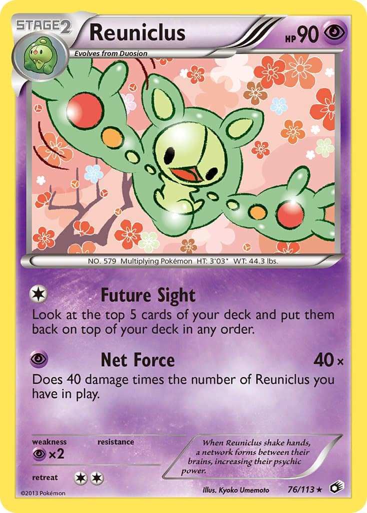 Reuniclus — Legendary Treasures Pokémon card
