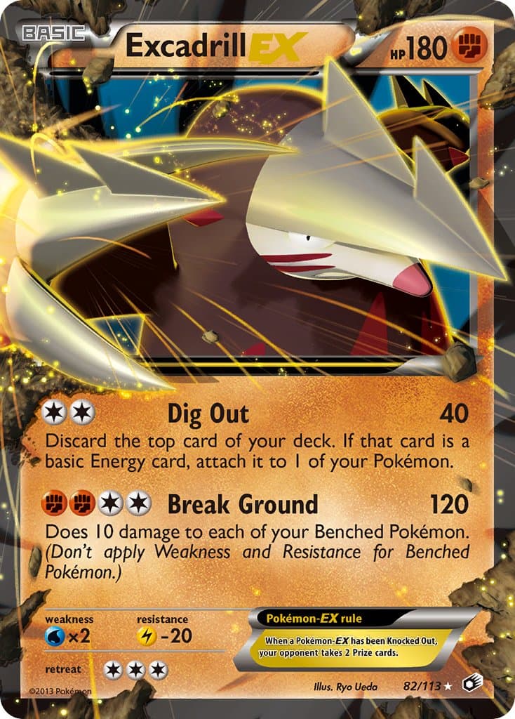 Excadrill Ex — Legendary Treasures Pokémon card