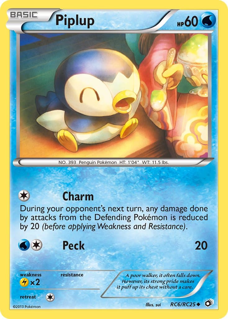 Piplup — Legendary Treasures Pokémon card